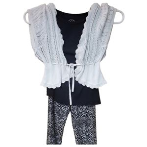 Bundle Leggings, Tops and Cardigan -kids